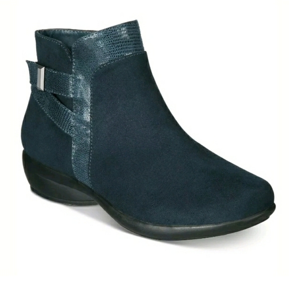 Karen Scott Shoes - Karen Scott Faux Blue Suede Bootie Flex Sole 6 M